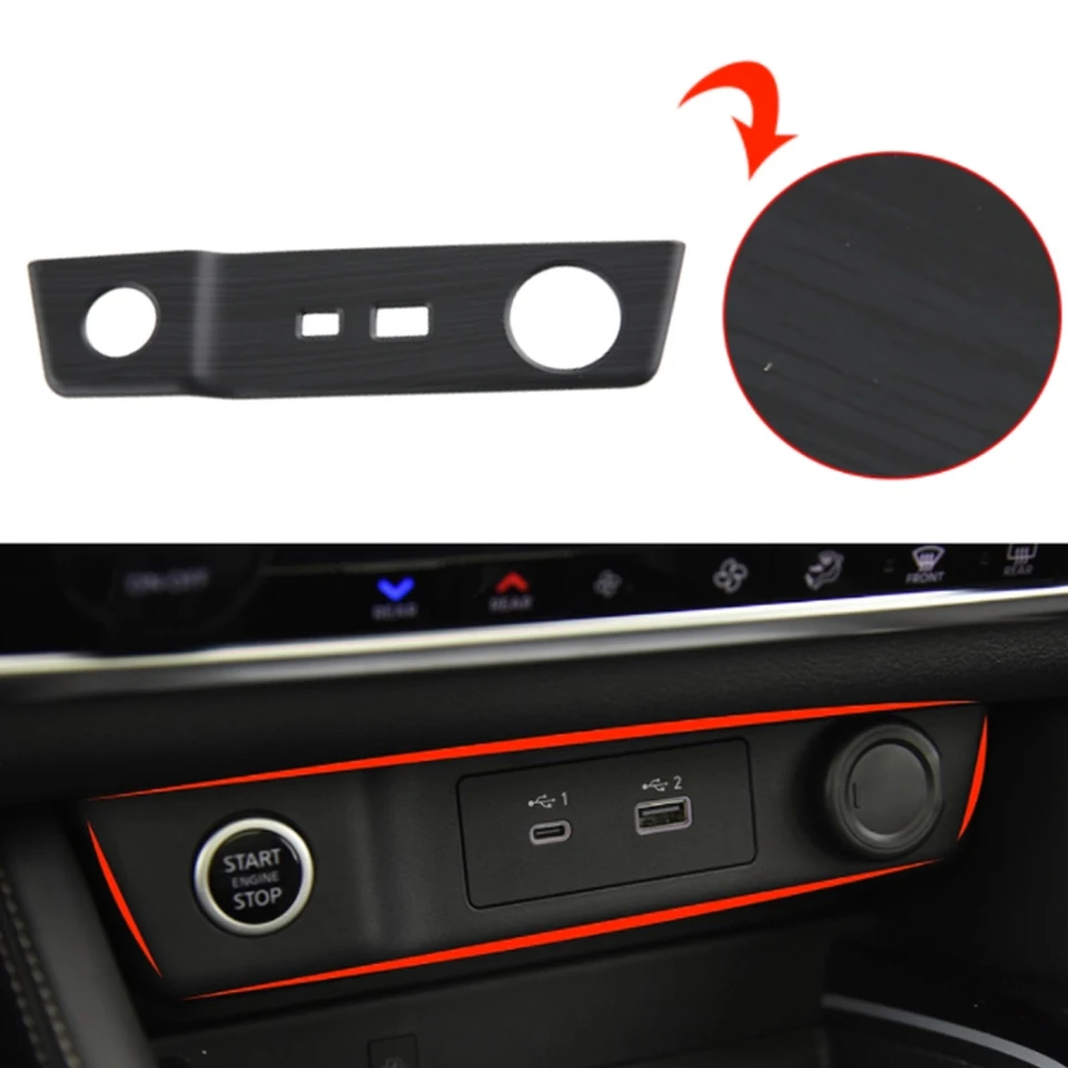 Pre Nissan Qashqai J12 2021-2022 Rogue 2023-2024 Zadný vzduchový vývod Vzdnitový kryt Vodný pohár panelového panela Dashboard AC Venok panel