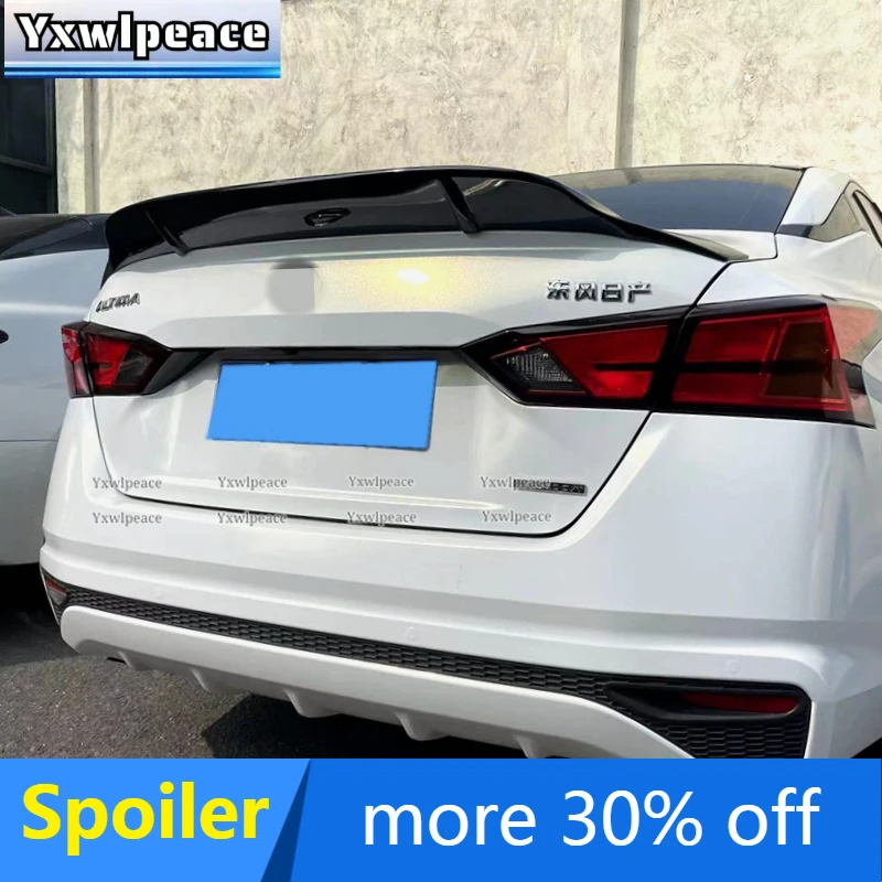 Pre Nissan Teana Altima 2019 2020 2021 2022 R Style ABS Plastický nepaľovaný farebný zadný kufrový spojler automobilový príslušenstvo
