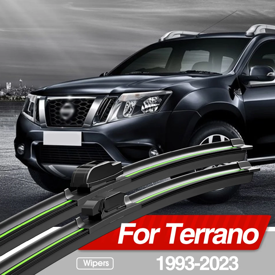 Pre Nissan Terrano R20 R50 D10 1993-2023 Čepele predného čelného skla 2ksové okenné okenné príslušenstvo 2007 2011 2016 2016