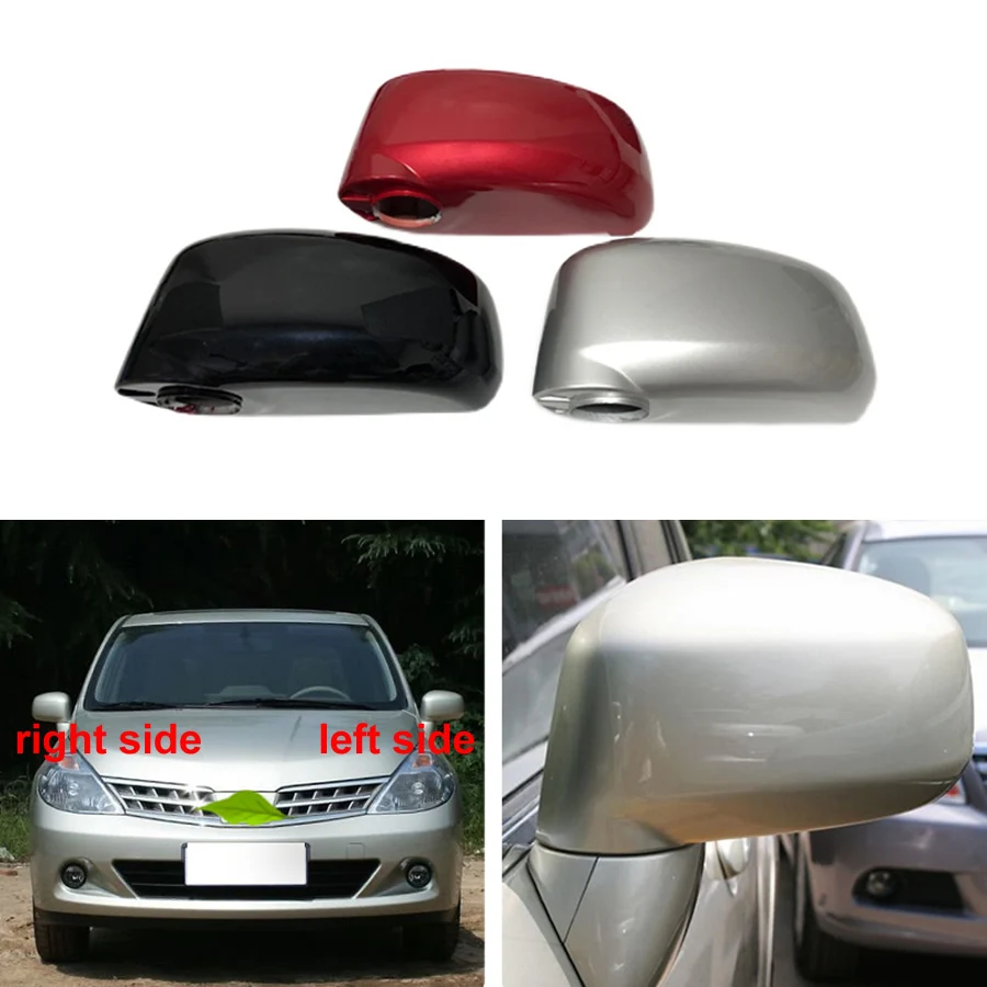 Pre Nissan Tiida 2005-2010 Príslušenstvo automobilov spätné zrkadlá kryt Zadné zrkadlo škrupina farebná farba maľovaná