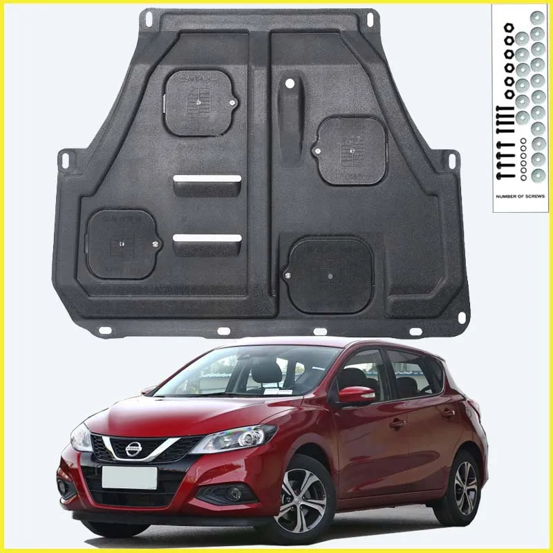 Pre Nissan Tiida 2011-2021 Čierna pod ochranným tanierom Splash Shield Bahad blatníka bahenný ochranca