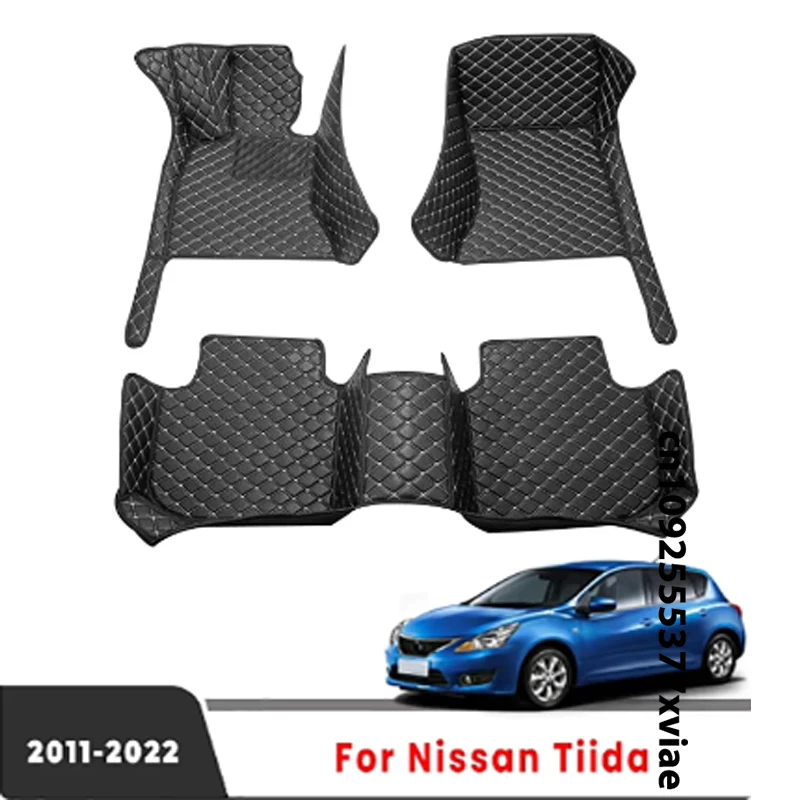 Pre Nissan Tiida 2024 2023 2022 2021 2020 2019 2018 2017 2016 2015 2014 2013 2012 2012 Waterproof Covers podlahové rohože auto auto koberce