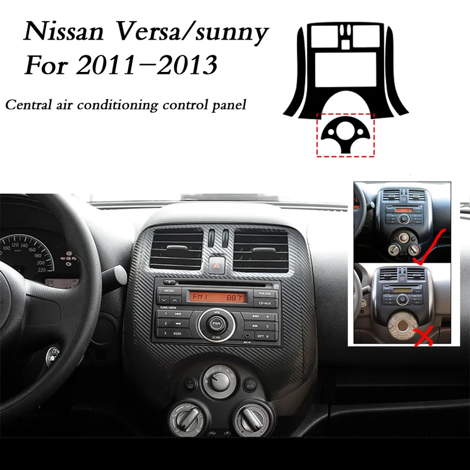 Pre Nissan Versa Sunny N17 2011-16 Interiér Centrálny ovládací panel rukoväť Dvere Dvere Dvera