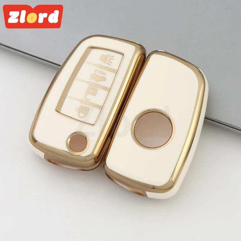 Pre Nissan X-Trail Qashqai J11 Juke Murano Micra kopne Tiida Maxima Altima TPU Skladacie kľúče kryt krytu krytu shell