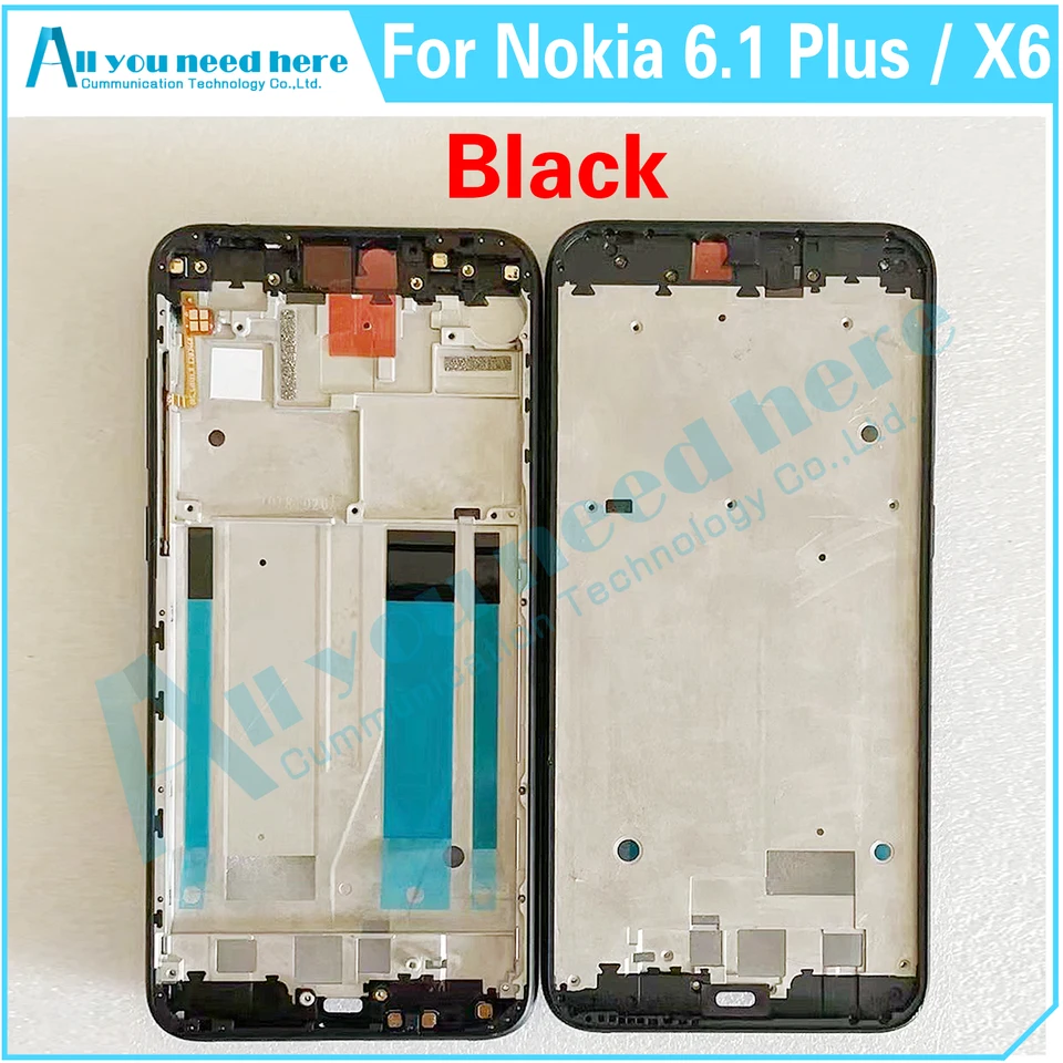 Pre Nokia 6.1 Plus x6 TA-1099 TA-1103 TA-1083 TA-1099 6.1Plus Telefón LCD Rám stredný ráme