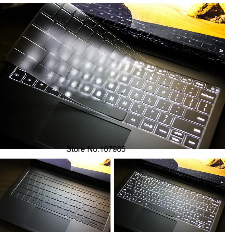 Pre notebook Xiaomi Mi Air 12.5 13.3 12 13 Pro 15 15,6 palca i3 i7 TPU Clear Keyboard Cover Protector Protector Guard Laptop Guard 2017