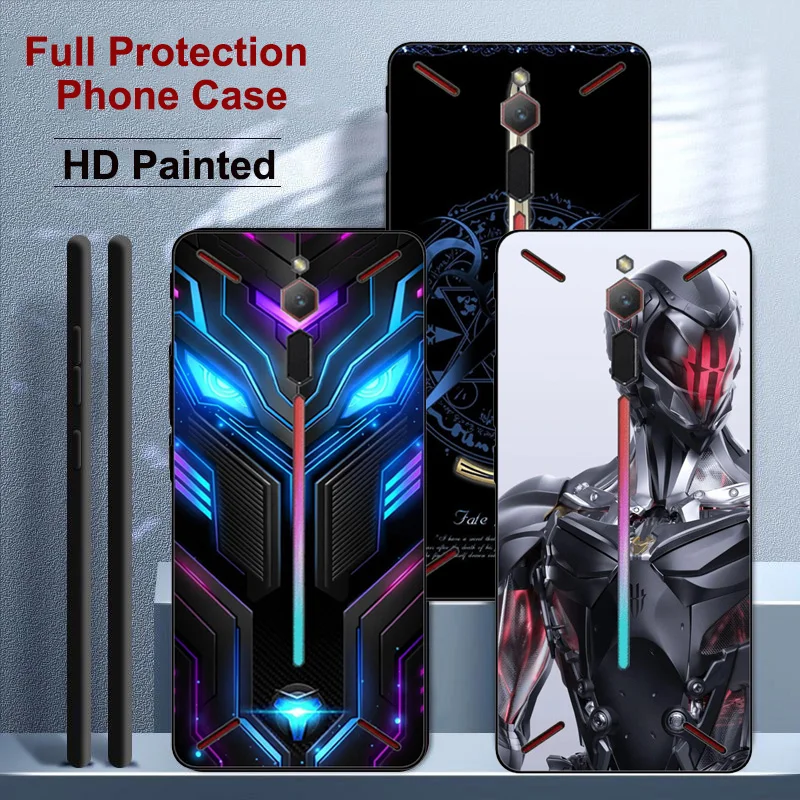 Pre Nubia Red Magic Case HD maľované TPU Slim Soft Silikone zadný kryt pre červenú mágiu 3 5G 5S 6 Pro 6s 7 8 8s Pro Shell