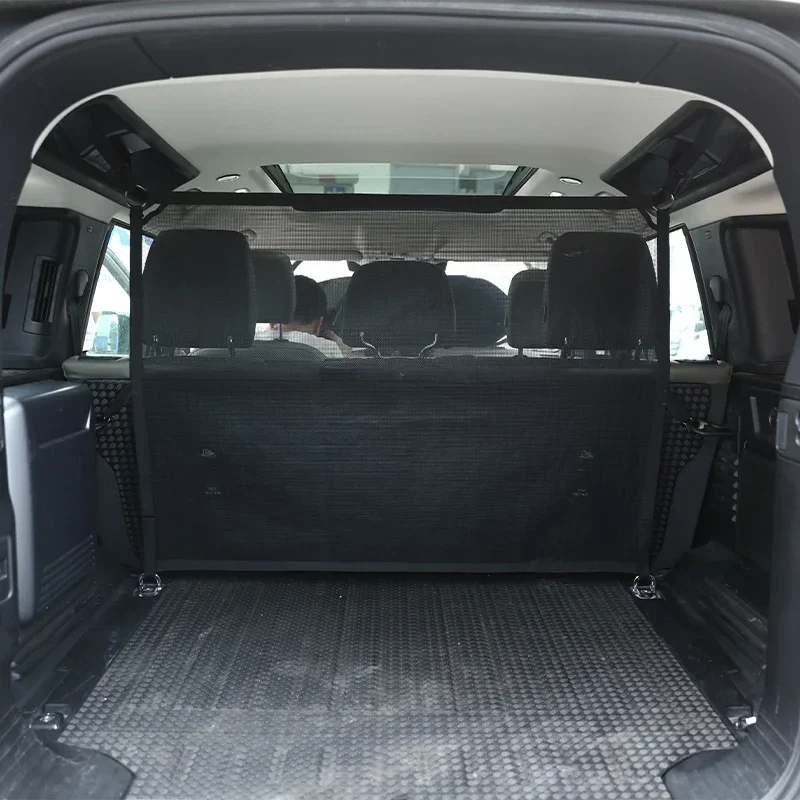 Pre obranca Land Rover 110 2020-24 Čierny kmeň pre domáce zvieratá bezpečnostný plot Pet Dog Barrier Bezpečnostná sieť zavesenia siete automobilové príslušenstvo