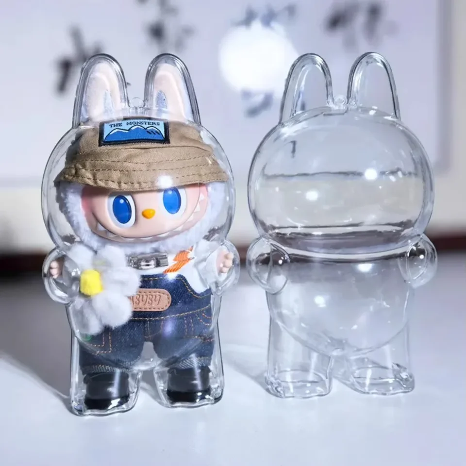 Pre ochranné akrylové puzdro LaBubu V1 Purchany Transparent Prenosný kábel organizátor Zhruba vrecká na keychain vrecká na bábiky