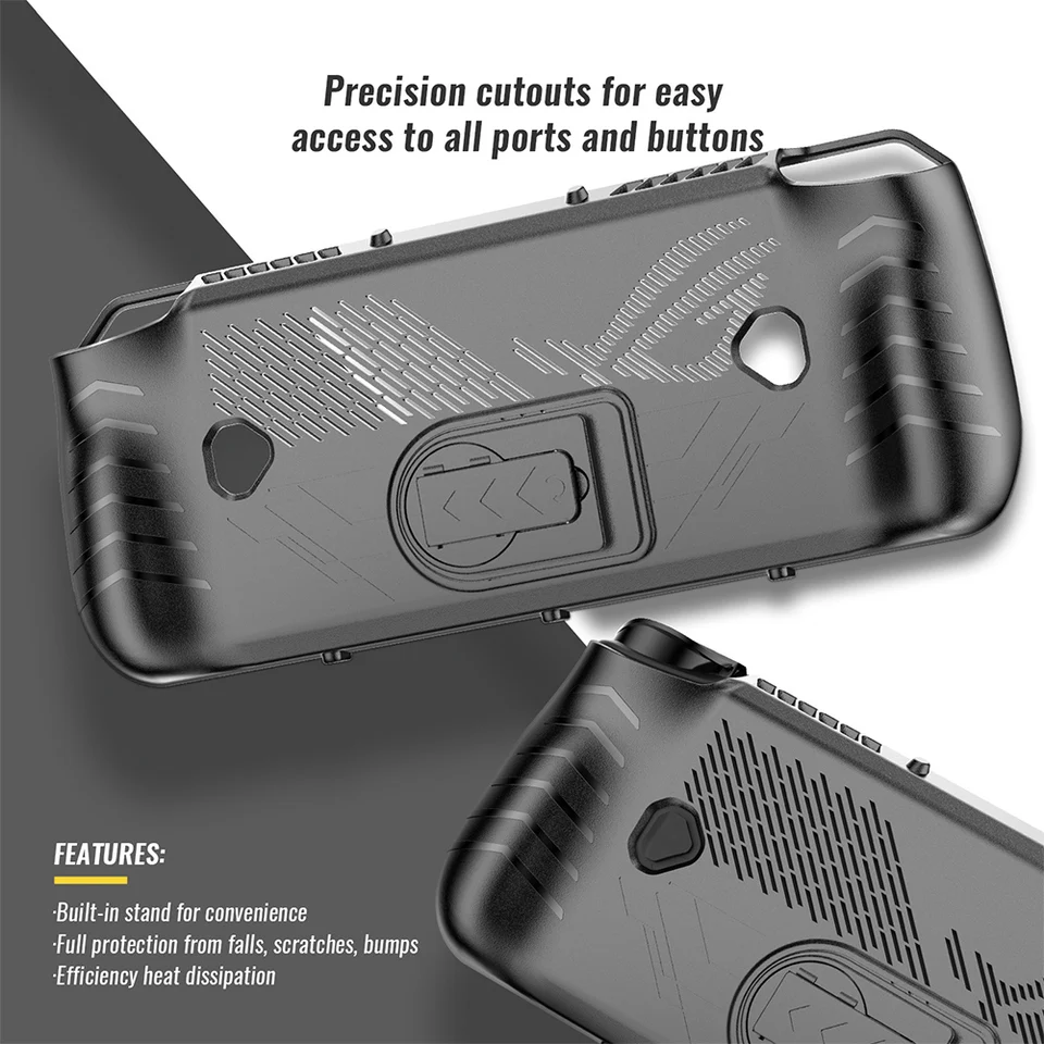 Pre ochranný kryt s ochranným puzdrom ASUS Rog Ally X TPU s obalom stojanom s obalom s ovládačom a ochrancom sklenenej sklenenej sklenenej sklenenej obrazovky