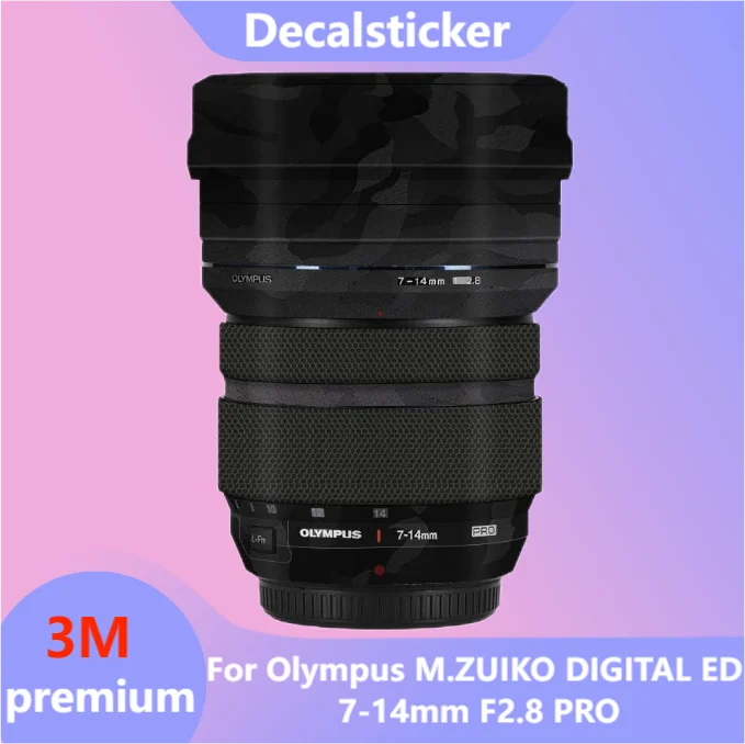 Pre Olympus M.Zuiko Digital Ed 7-14 mm F2,8 Pro Lens Sticker Ochranné kožné nálepky vinylový fóli