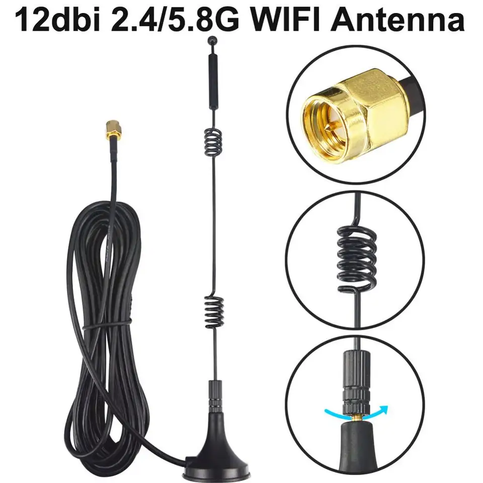 Pre omni anténu 4G LTE anténa SMA 12DBI pre Huawei ZTE USB Dongle A 698 960 MHz/1710 2170 MHz/2300 2700 MHz
