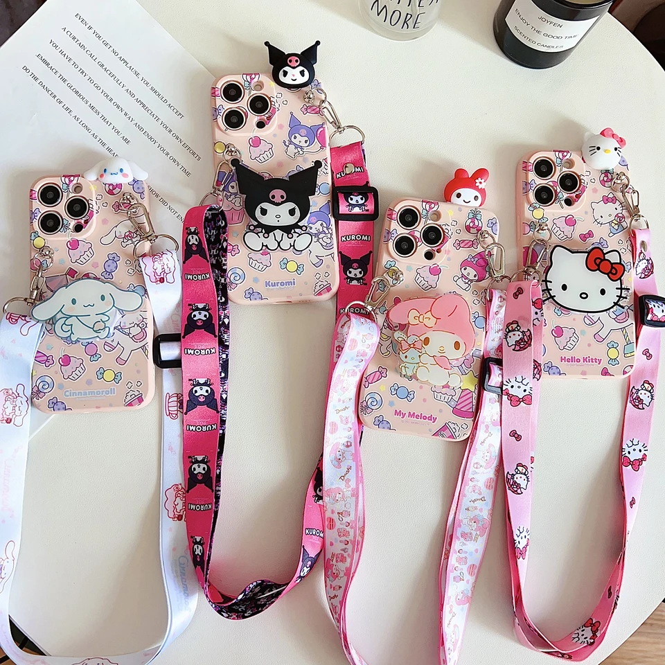 Pre OPPO A15 94 54 55 53 74 96 57 17 58 78 60 39 Realme C55 53 35 30 21Y 11 33 63 61 67 Hello Kitty Park Case s držiakom lano