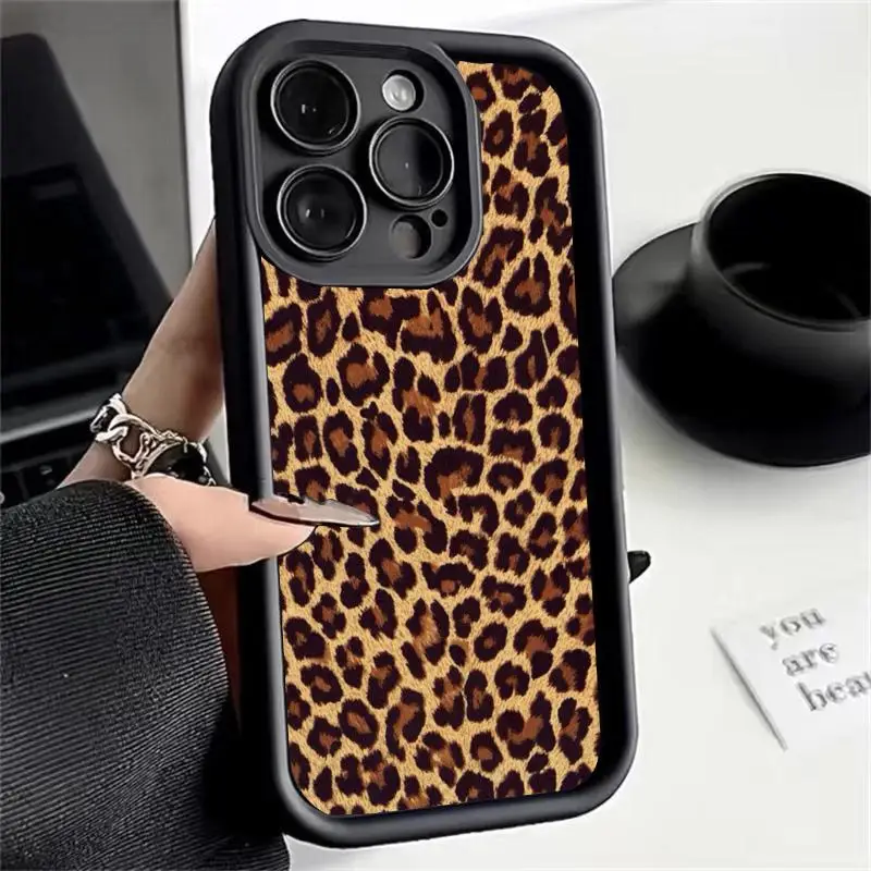 Pre Oppo A74 A98 A72 A78 5G A3X A3 Pro A60 A58 A54 A55 A95 4G ​​A5 A5 A12 A5S A5S A7 A93 2020 A3S Pokrytie luxusného leopardského mäkkého puzdra Leopard Soft Case