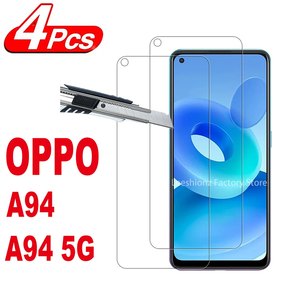 Pre Oppo A94 5G, 9H chránič obrazovky 2/4ks HD Tempered Glass Film