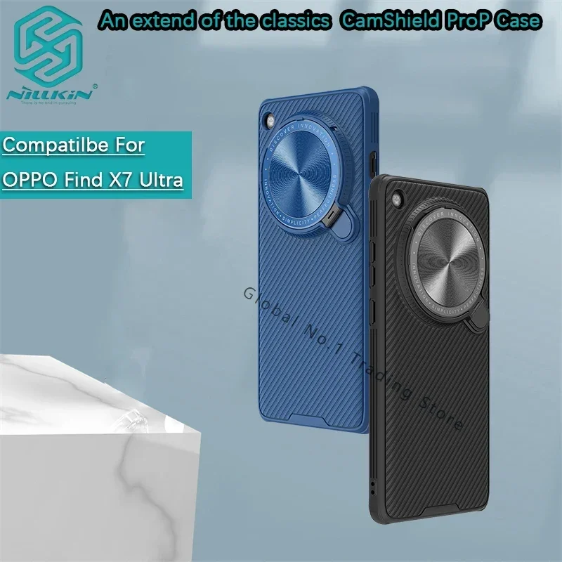 Pre OPPO Nájdite X8 Pro/X6/Nájdite X7 Ultra Nillkin Camshield Prop Magnetic Case Shock -odolný v puzdroch Pase Lens Držiteľ ochranný kryt