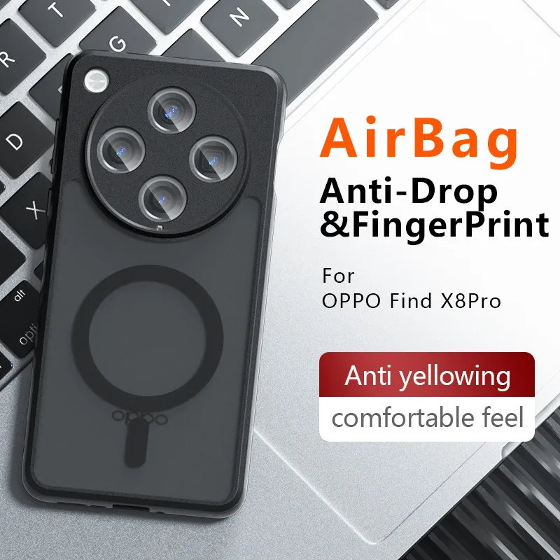 Pre OPPO Nájdite X8 Pro, X8 Magnetic Case Elvev Skin Feel Hard