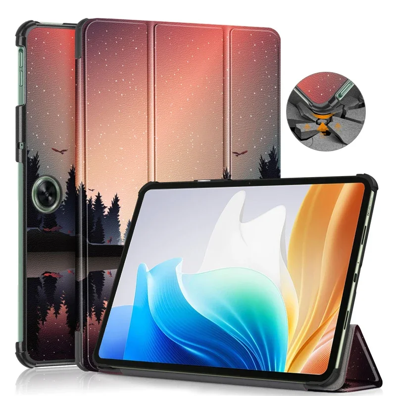 Pre Oppo Pad Neo 2024 puzdro 11,4 palca PU kožené flip stojan Magnetické puzdro Tablet pre Oppo Pad Neo OnePlus Pad Go Cover Kids