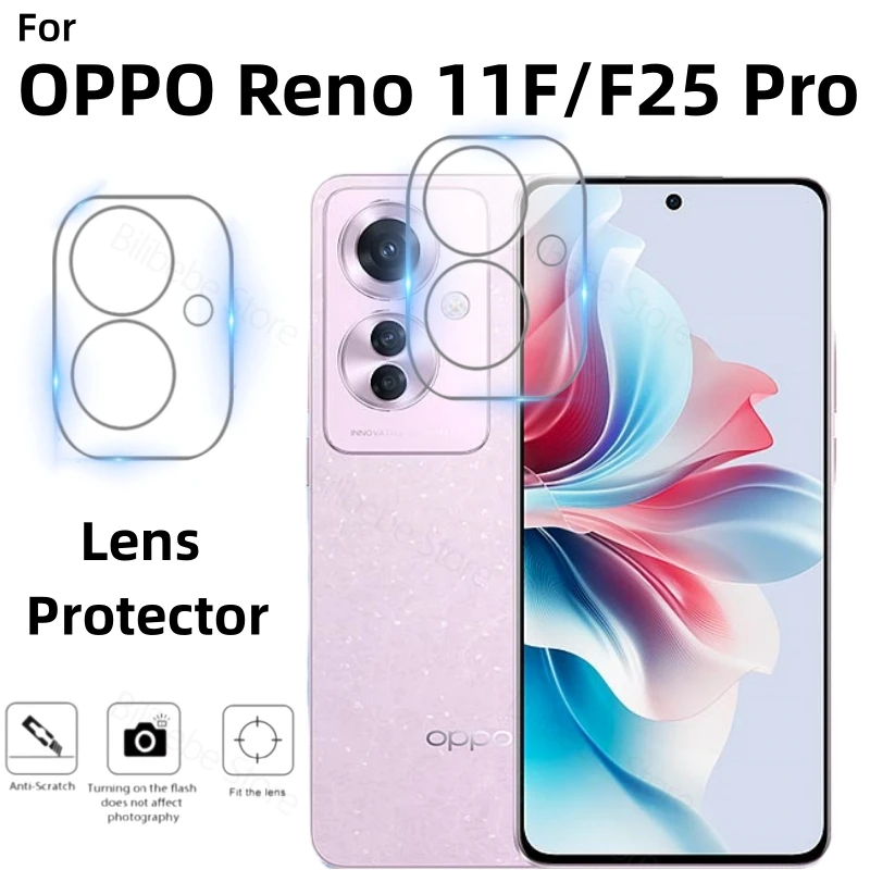 Pre Oppo Reno 11f F25 Pro zadná kamera Cover Cover Protector Transparent Protectect Film -Not Tempered Glass na Oppo Reno 11f