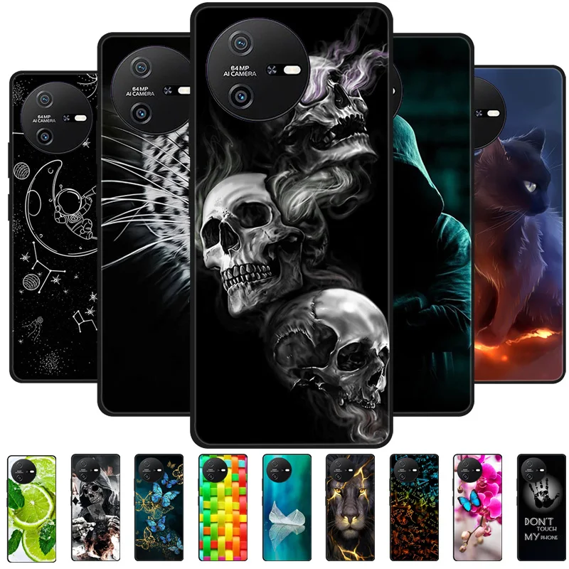 Pre Oscal Tiger 12 puzdro Soft Silikone Cool Wolf Shock -odolný kryt pre BlackView Oscal Tiger 12 TPU Coque Lion Fundas Tiger12 2024
