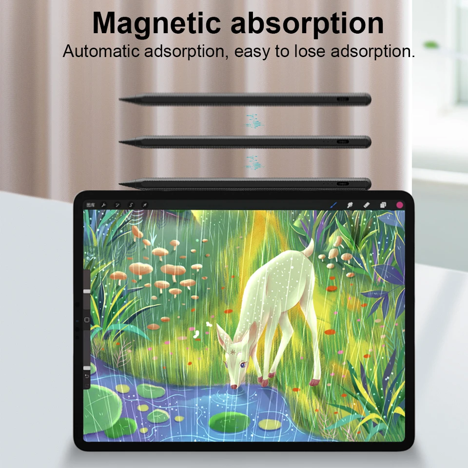 Pre pero pero Apple Cencil pre Apple iPad 2018-2024 Citlivosť Tilt Cencivity Cencil Cencil pre iPad 10/9/8/7/6/6. gen pre iPad Mini 5/6.