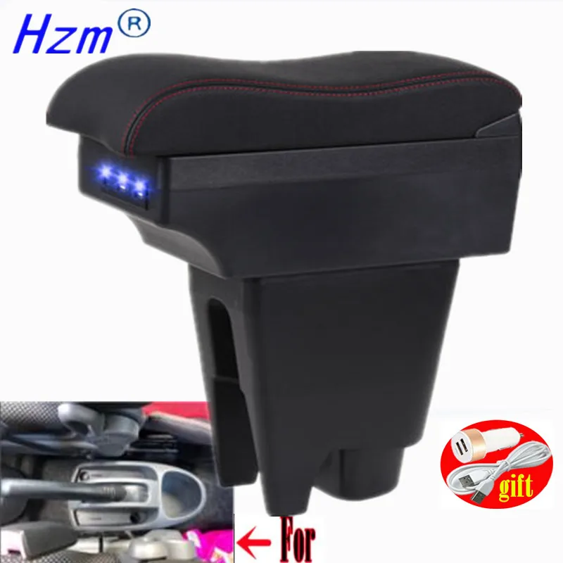 Pre Peugeot 107 krabičky lakťovej opierky pre Citroen C1 Toyota Aygo BJ lakťová škatuľka Obchod s krabicou nabíjanie USB nabíjanie automobilových doplnkov