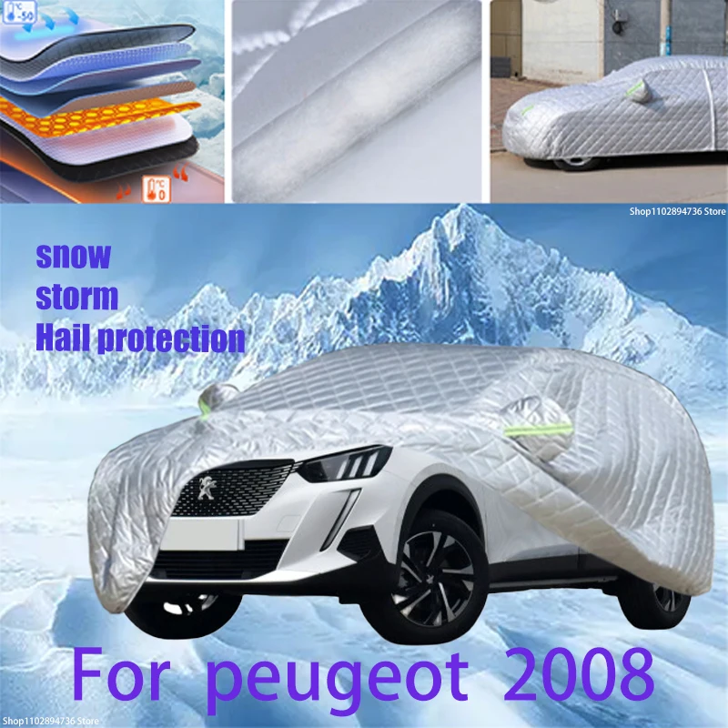 Pre Peugeot 2008 vonkajšia bavlna Zhruba markíza na ochranu proti krupobitiam Sneh na krytie Sunshade Neprofrekcia