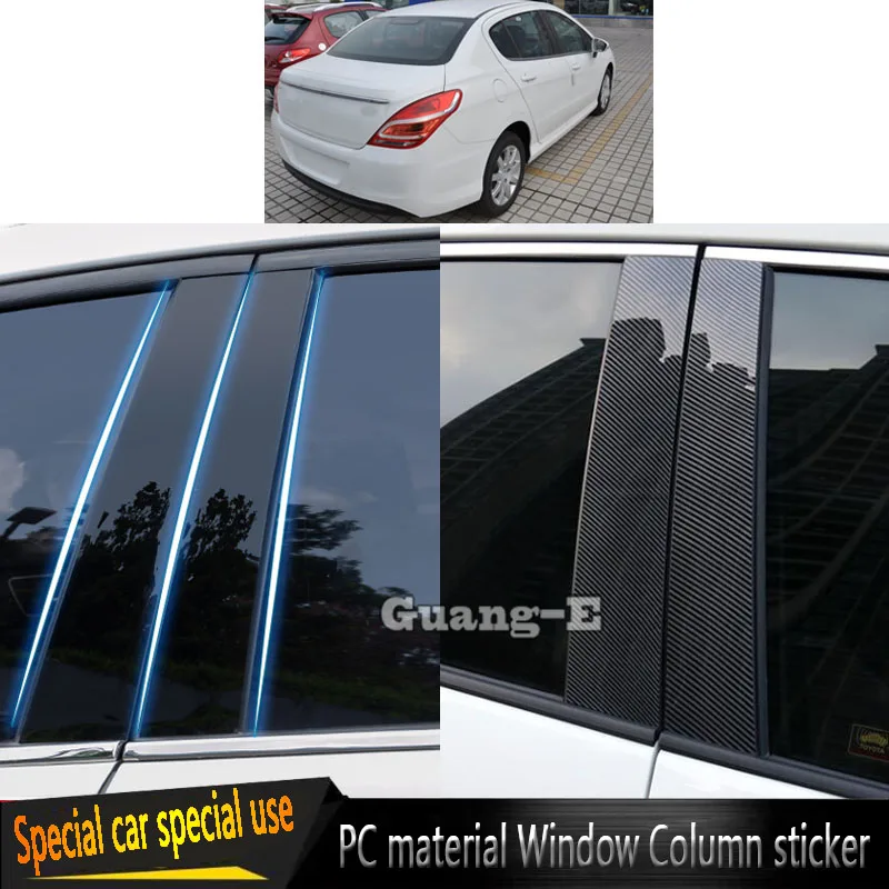 Pre Peugeot 308 2012 2013 2014 2015 2015 CAR PC Material stĺp stĺp stĺpik Dvere Orezanie okna Vylisovanie nálepiek Dosky