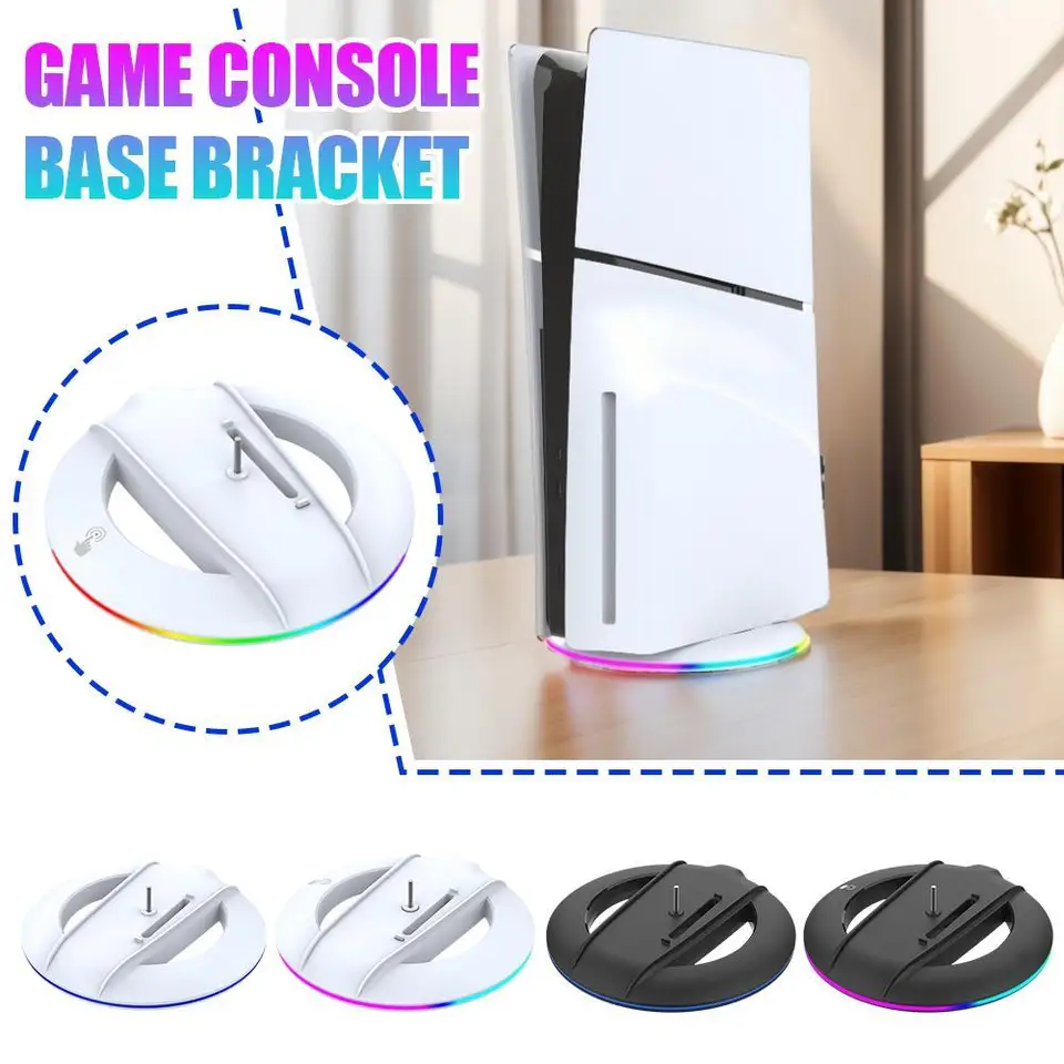 Pre PlayStantion 5 Slim RGB Light Vertikálne stojan pre PS5 Pro Disc/Digital Version Base Bracket Držiteľ herného príslušenstva