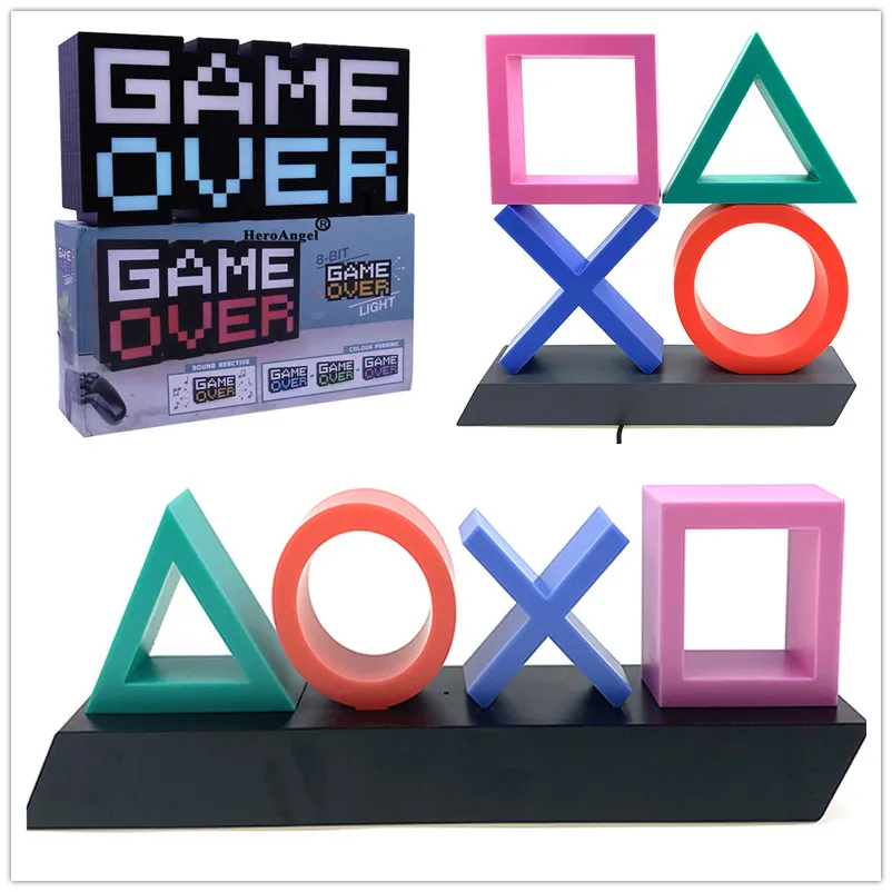 Pre PlayStation 4 Game Icon Light Hlas Ovládanie nálady Flash Lamp Icon Light for PS4/PS5 Game Atmosféra Svetlo Dropshipping