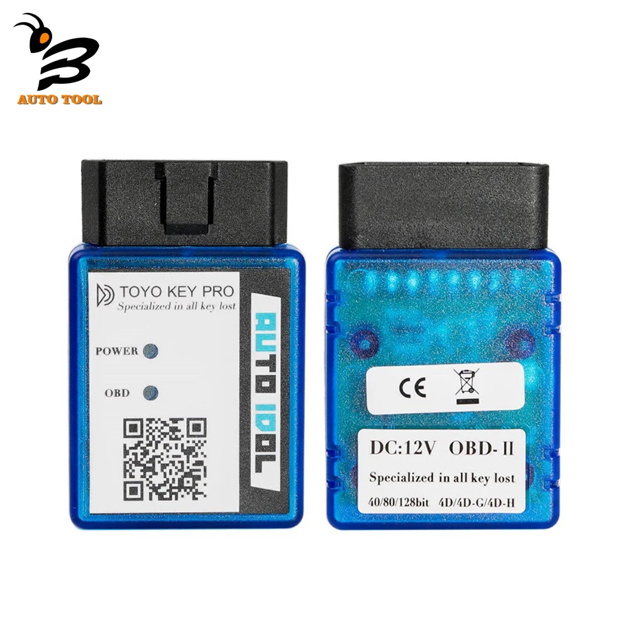 Pre podporu Toyo Key Pro OBD2 pre Toyota 128/80/40 Bit (4D-H, 4D, 4D-G) Všetky kľúčové stratené pre programátor Auto Key Toyota Auto Key