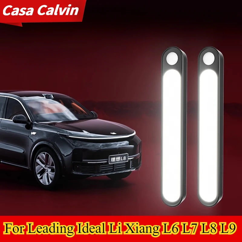 Pre popredné ideálne Li Xiang L6 L7 L8 L9 Automobil Senzor Senzor Svetlo podlahová kmeň kapucňa USB nabíjateľné automatické indukčné rechanzné svetlo lišta