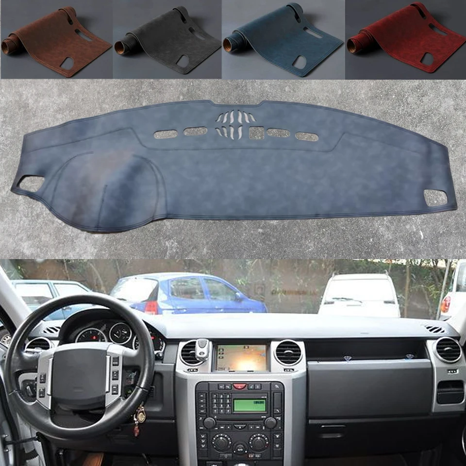 Pre pozemný Range Rover Sport L320 2005 - 2009 2008 2007 Dashmat Dashboard Dashboard Kožený kryt semišová pomlčka Pad Pad Sunshade Accessories