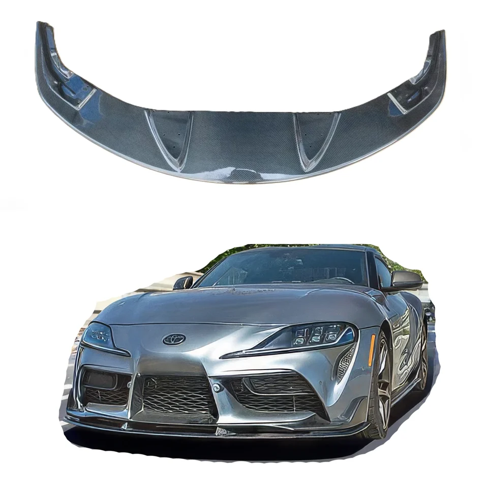 Pre prednú pernú lipnu z uhlíkových vlákien 2019+ pre Toyota supra A90 GR MK5 Front Difuser Supra Supra Front Bumper Lip Splitter