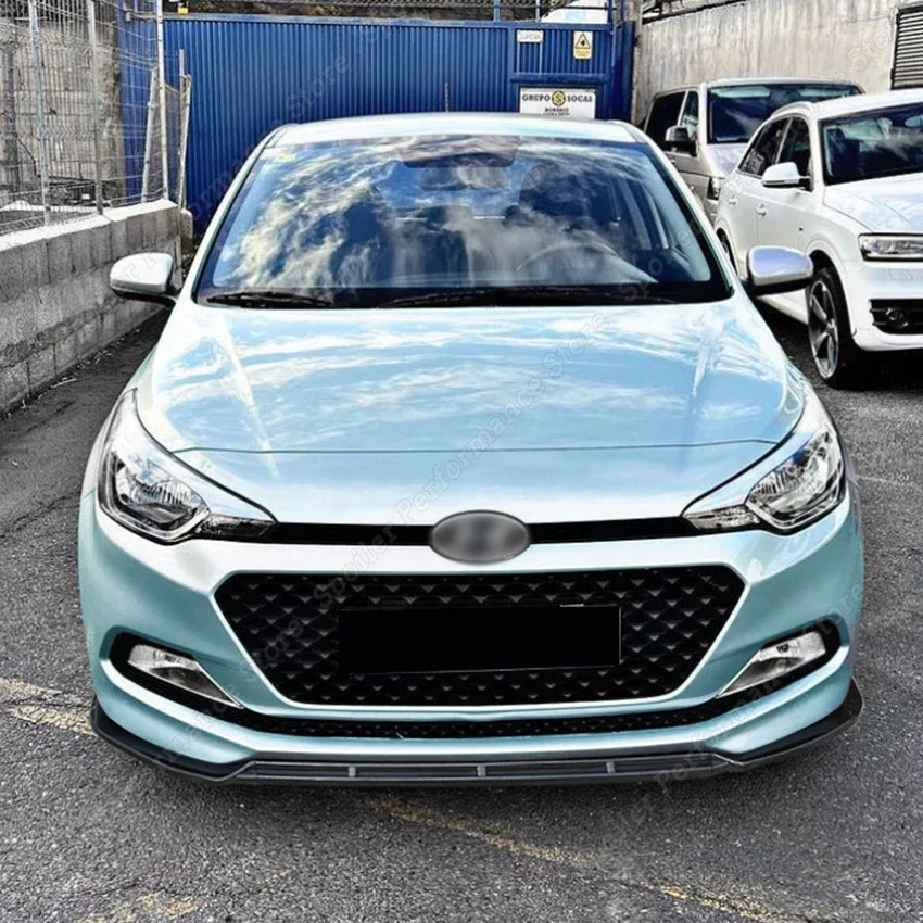 Pre predpredaj Hyundai i20 Mk2 pred facceliftom 2015-2017 Predný nárazník automobilu Splitter Lip Difuser Spoiler Tink Body Body Kits Príslušenstvo