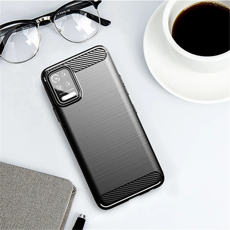 Pre prípad LG K52 Gumber Silikon Carbon Giber Zadný kryt pre LG K52 K22 K62 K92 K42 Q92 Q62 Q52 K51 K61 PAN