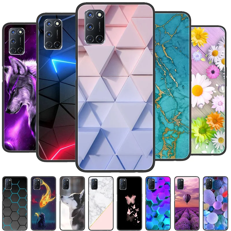 Pre prípad OPPO A52 prípad A72 A92 Case Silicon Back Cover Telefón Puzdro pre OPPO A 52 72 92 prípadov OPPOA92 OPPOA72 OPPOA52 Soft -Soft Bumper Coque Coque