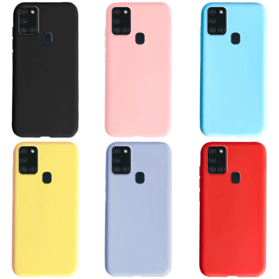 Pre prípad Samsung M21 Samsung Galaxy A21S M21S M21 M30S M31 pokrytie fonda TPU Prípady tekutého silikónu Samsung M21