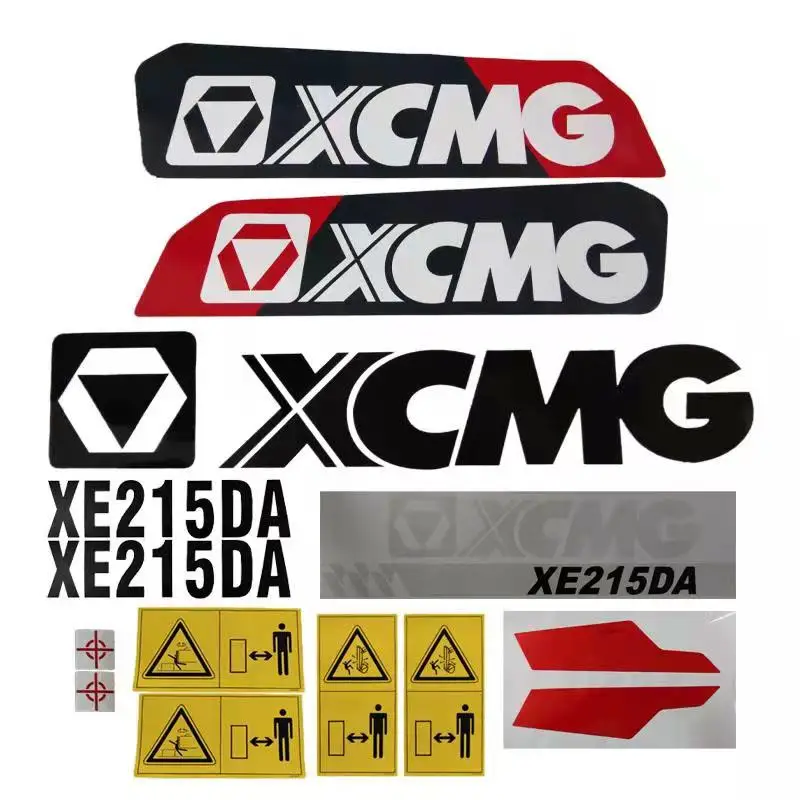 Pre príslušenstvo rýpadla XCMG XE60 65 80 85 150 215 235DA DK DK Plné nálepky na auto s logom auta