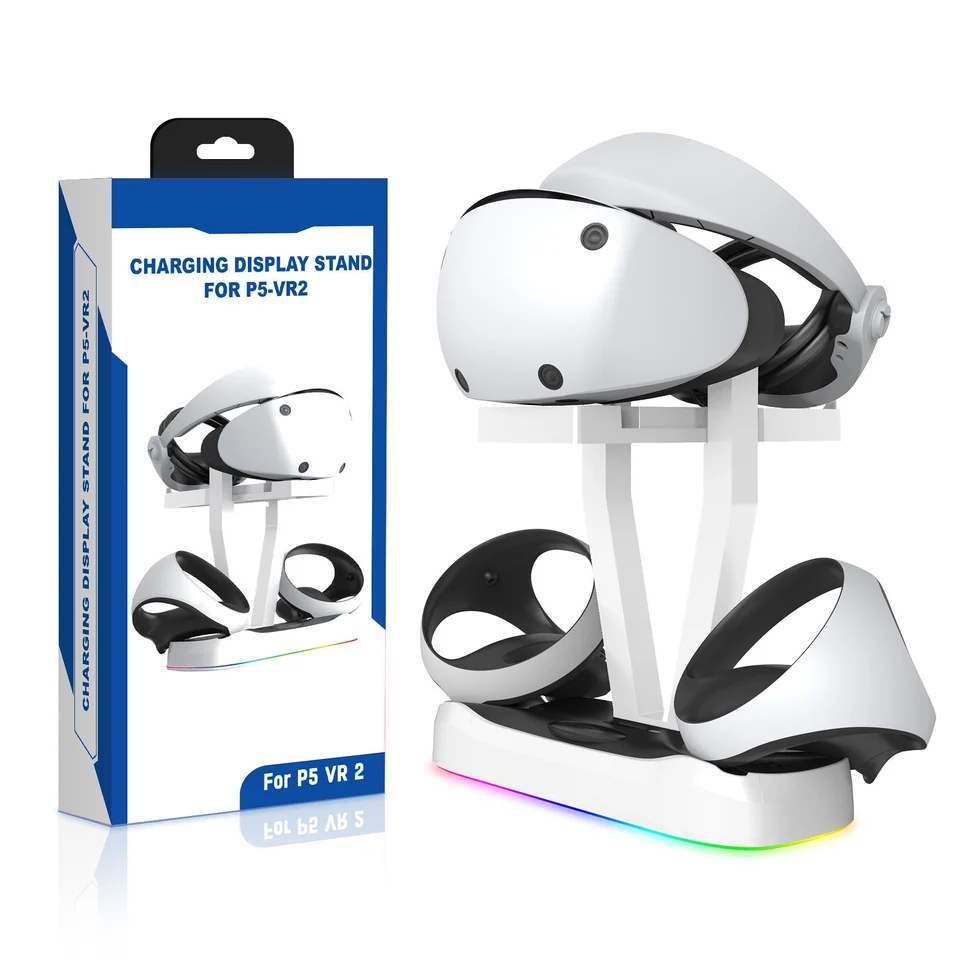 pre PS VR2 VR 2 Magnetic Saction Dock Base s RGB Light Game Console Ruck nabíjanie Base VR Storage Storage Stock Stop