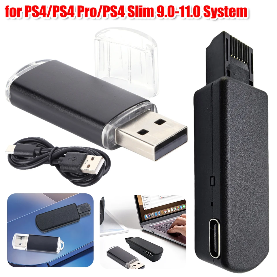 Pre PS4/PS4 Pro/PS4 Slim 9.0-11.0 Systém Jedno kľúč JB Mod Sit USB Dongle s typom modifikácie káblov typu C Kit