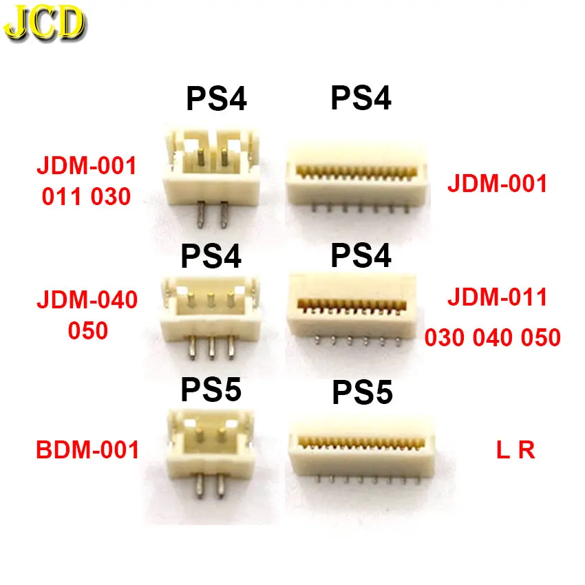 Pre PS4 PS5 rukoväť na nabíjanie základnej dosky Konektor batérie / L2 R2 Ribbon Kontaktná klipová klipka BDM-010 JDM-001 011 030 040