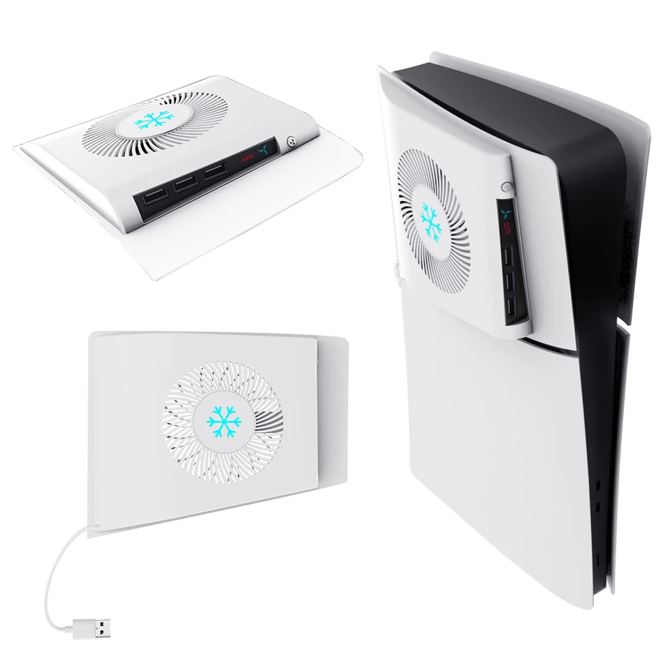 Pre PS5 Slim Console chladiaci ventilátor na bočné chladiace ventilátor Cool Cool Cooler External Cooler Ventilátor pre PlayStation 5 Slim Accessories