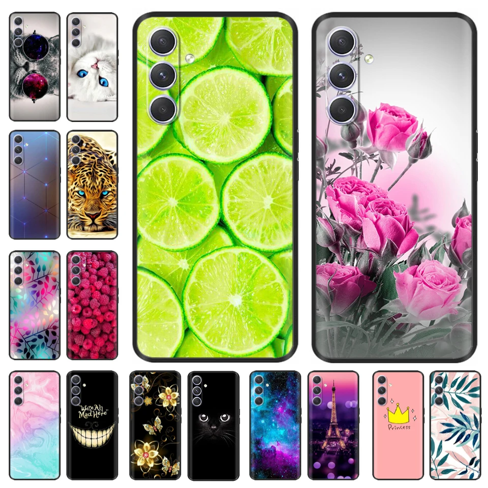 Pre puzdro Samsung A34 A54 Cool Maľovaný silikón TPU Soft Cover Cappa pre Galaxy A14 A34 A54 5G Funda Shell Silicon Case Etui
