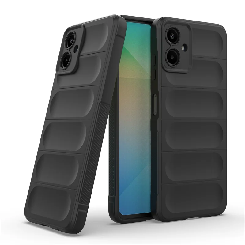 Pre puzdro Samsung Galaxy A06 pre Cover Soft Funda Soft TPU Funda Show-Friedly s nárazom na nárazník A06 Galaxy A06 priateľský k pokožke