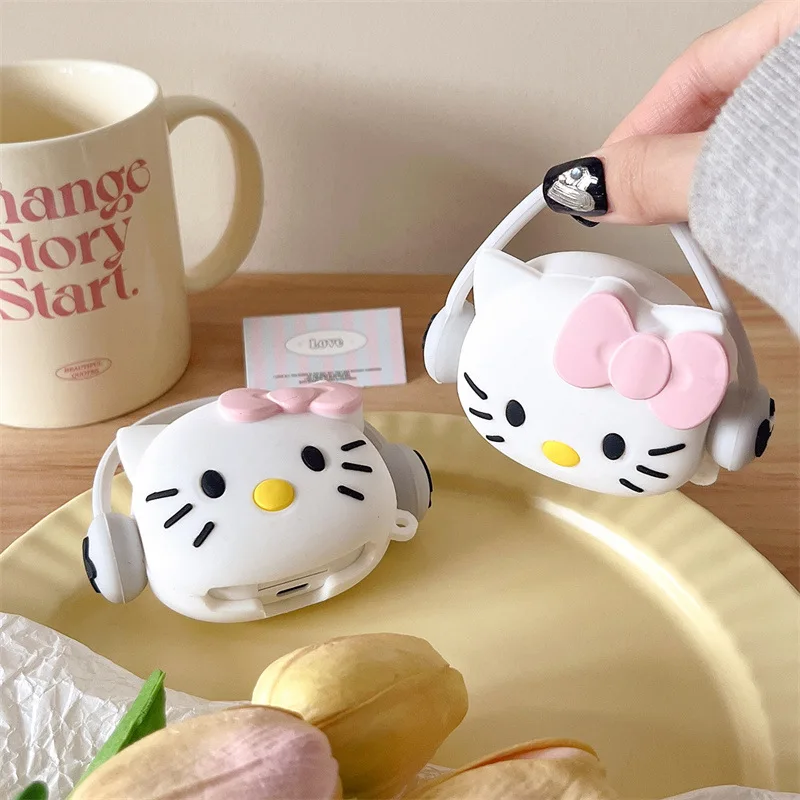 Pre puzdro Samsung Galaxy Buds 2 Pro, Hello Kitty Ochranné slúchadlá Silikónový kryt pre Samsung Galaxy Buds Pro/Live/2/Fe Case