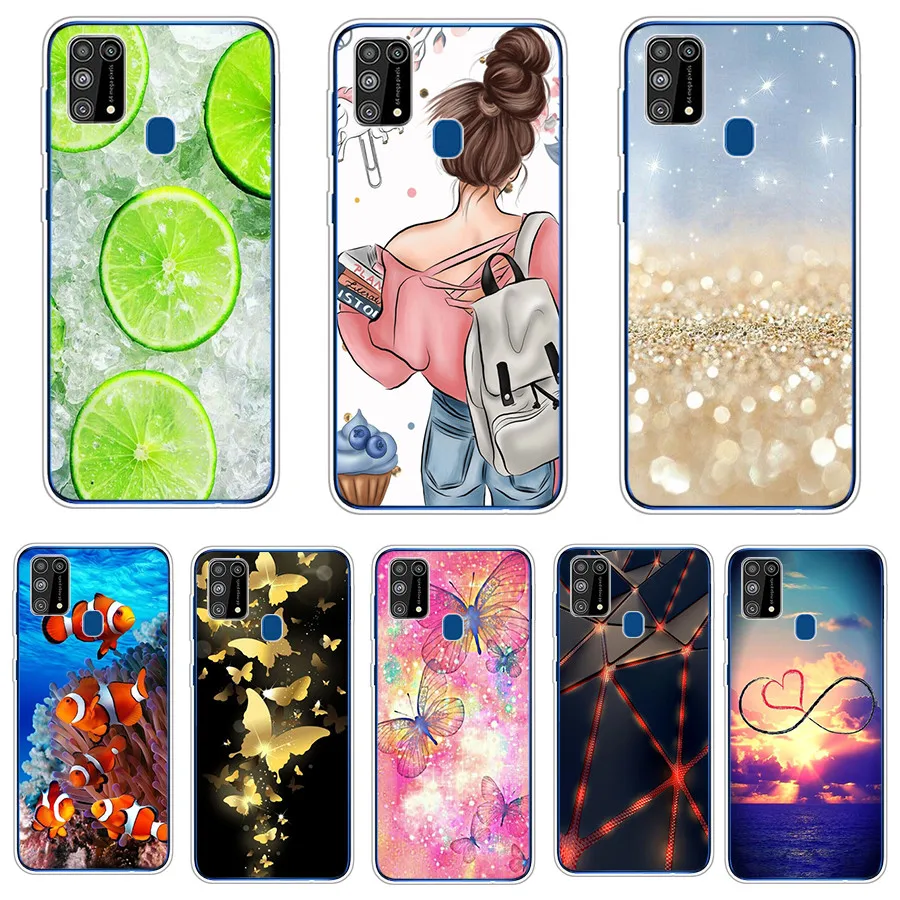 Pre puzdro Samsung Galaxy M31 Galaxy M31 krycí nárazník pre Samsung M 31 puzdro Soft kremíka TPU Silikon Back Case Coque Coque