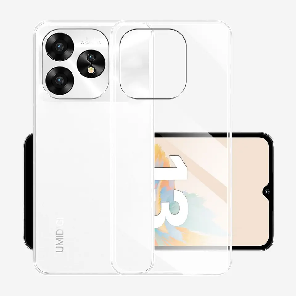 Pre puzdro Umidigi A15 Silikone Soft Clear Pet v puzdre pre Umidigi A15C Clear Shockproof Protect Bumper Coque pre Umidigi A15 Funda