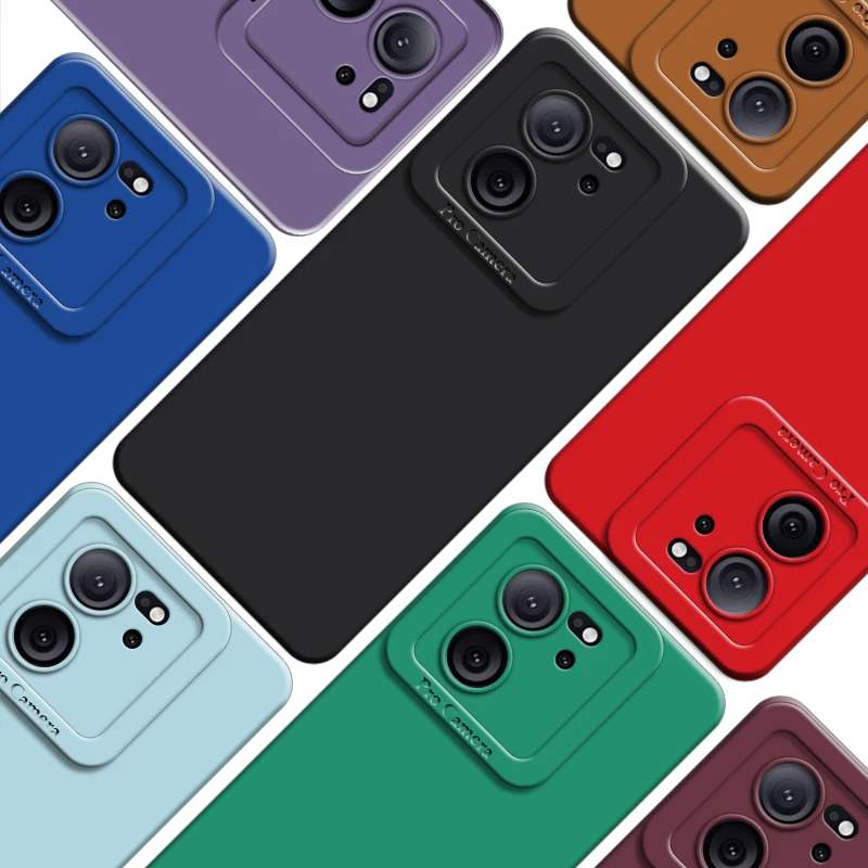 Pre puzdro Xiaomi 13T Pro pre Xiaomi 13 T 13T Pro Cover Nový tekutý silikónový nárazový nárazový nárazník