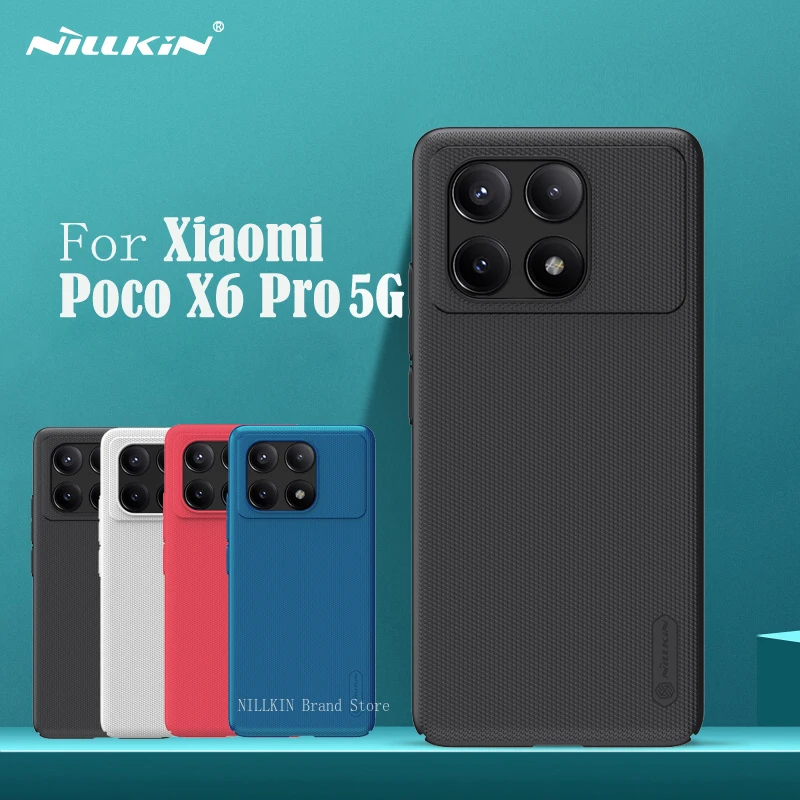 Pre puzdro Xiaomi POCO X6 PRO 5G NILLKIN Super Frosted Shield Hard PC ultra tenký ochranný kryt zadný kryt pre POCO X6PRO